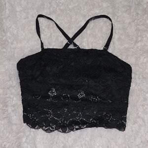 SO Black Lace Camisole Top